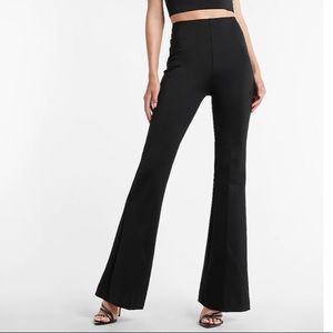 Express Super High Waisted Body Contour Built-in Compression Flare Pant